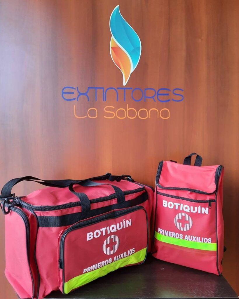 Elementos de seguridad: botiquines, kits antiderrame y camillas en Bogotá y la Sabana - EXTINTORES LA SABANA SAS