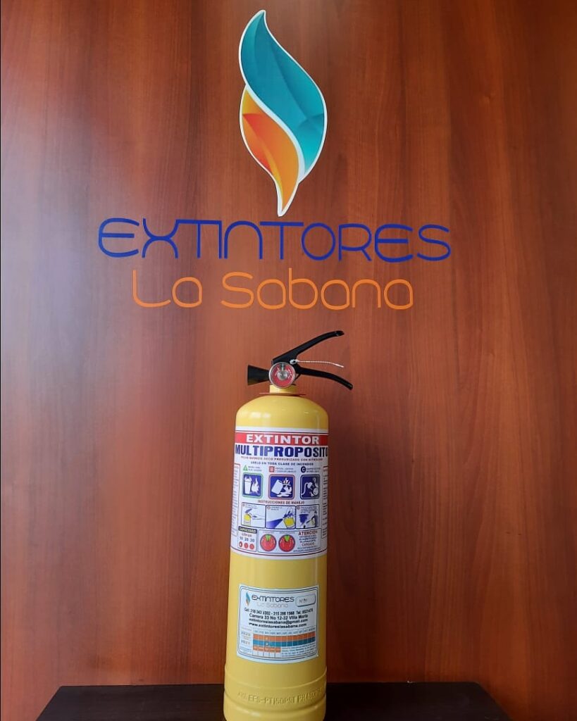 Extintor multipropósito ABC para fuegos de clase A, B y C - EXTINTORES LA SABANA SAS